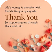 thank you for your support